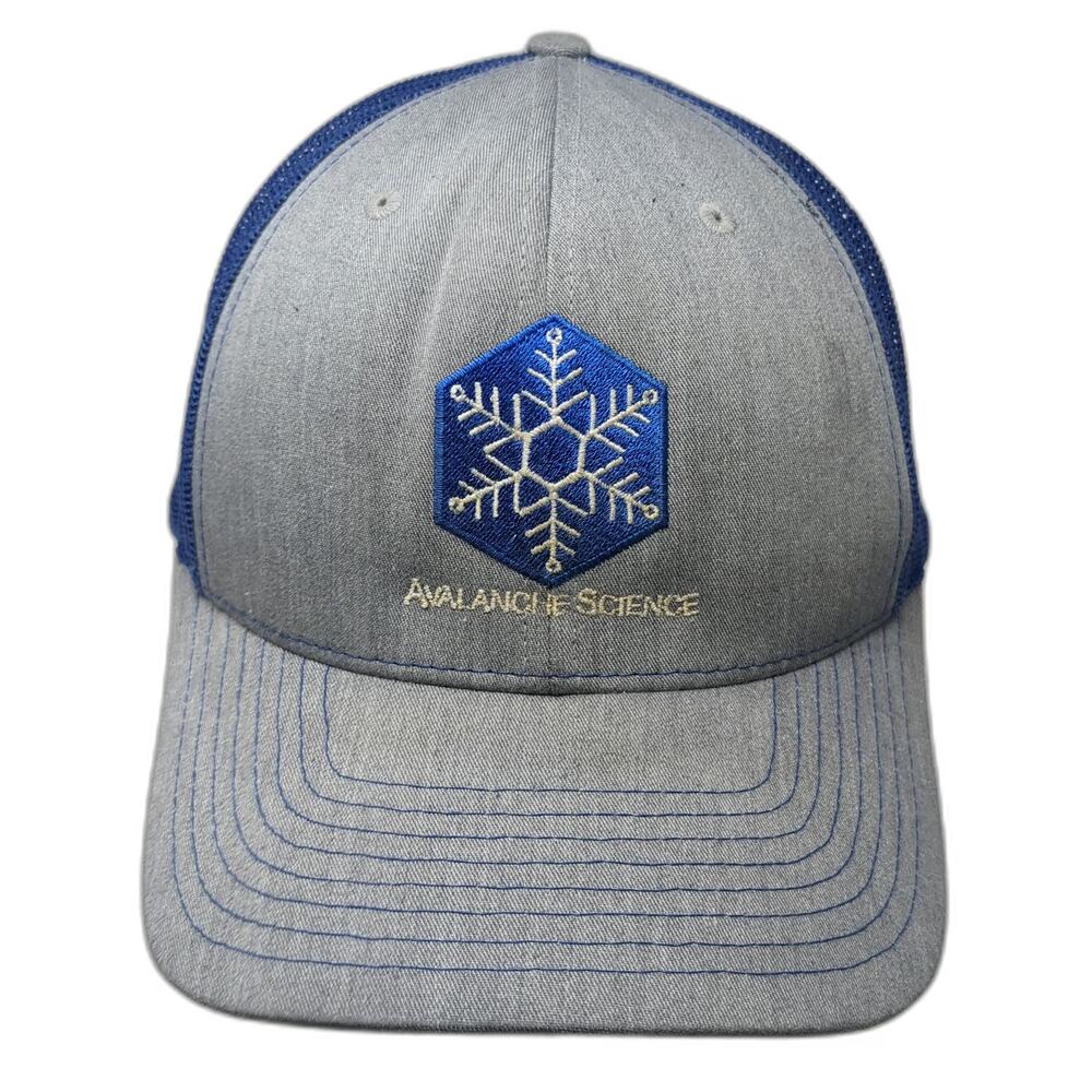 Richardson 112 Trucker Hat Gray Blue One Size Avalanche Science Mesh Snapback